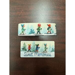 New Zox Sweet Memories Skiing Winter Bracelet Size Medium